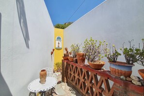 Deluxe-Doppelzimmer | Blick auf den Innenhof