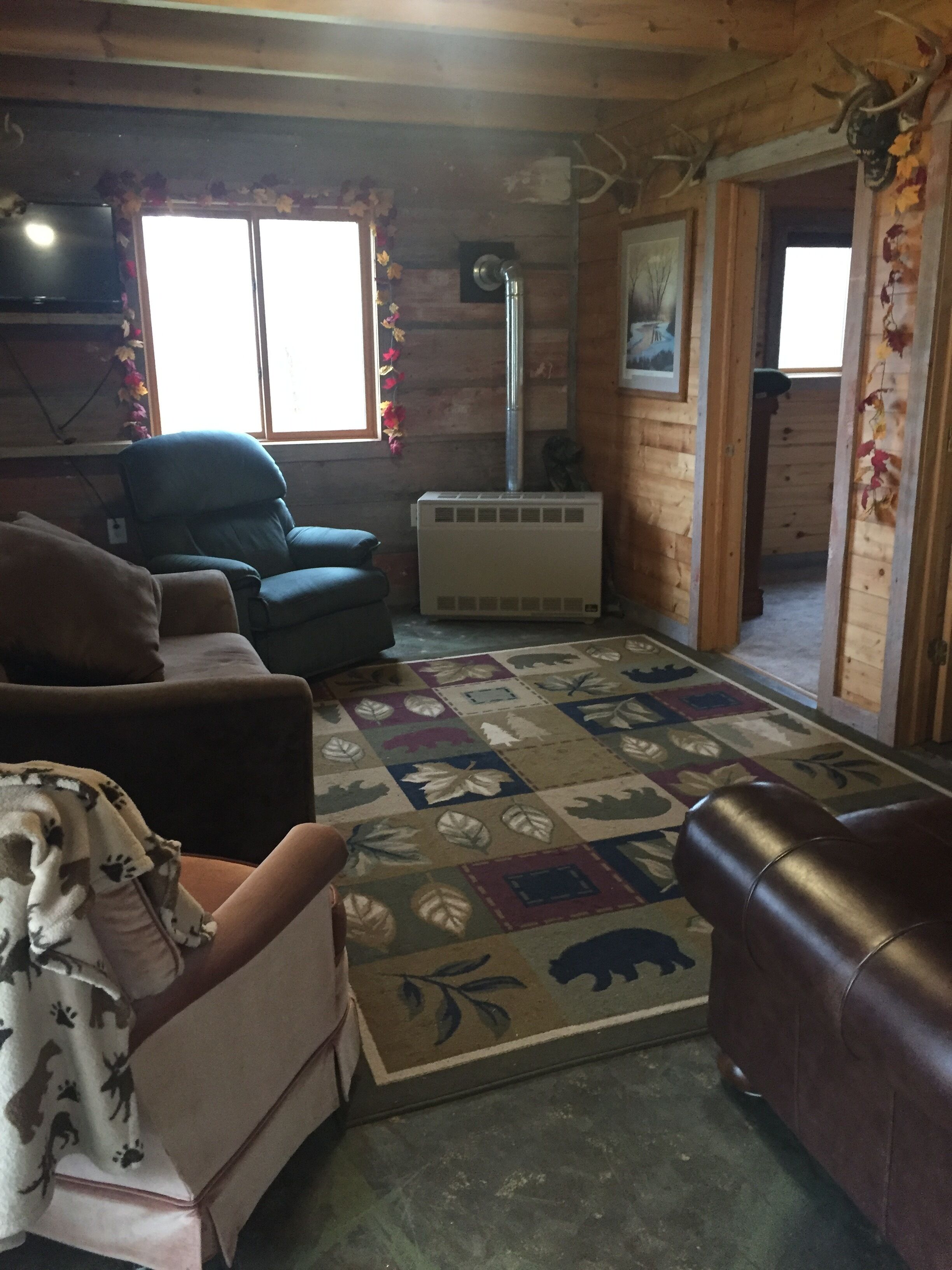 Rustic cabin in the woods