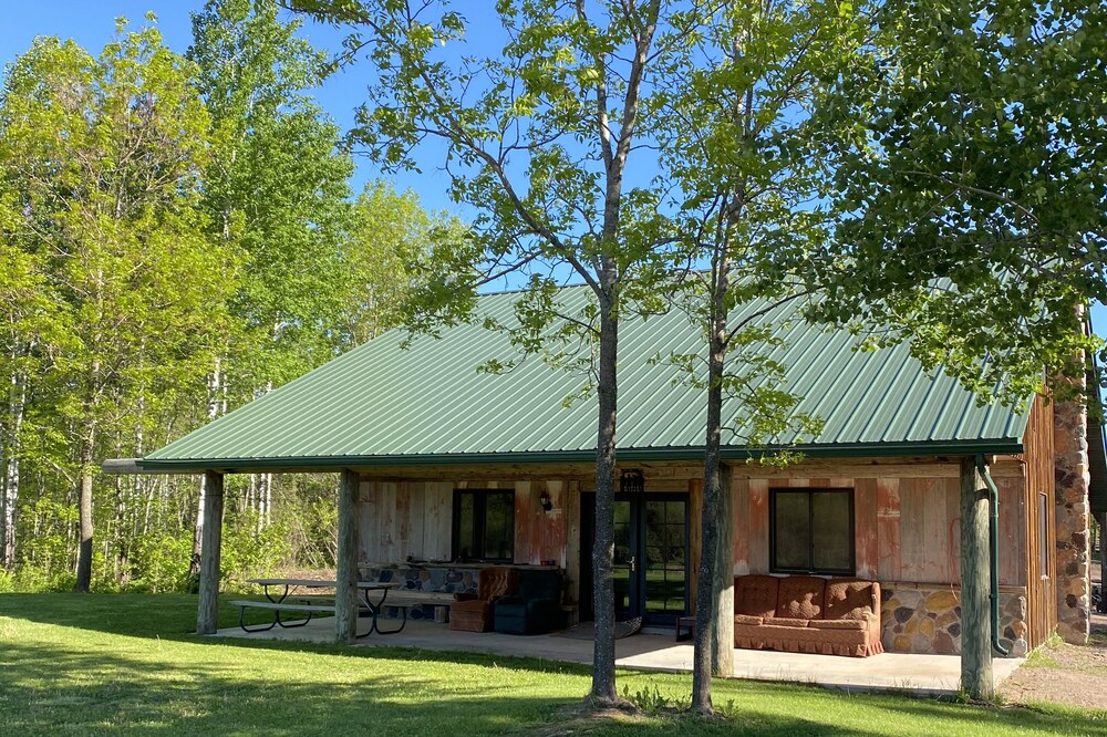 Rustic cabin in the woods