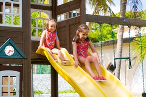 Children’s play area – outdoor - Delightful Lagoon front Villa at hotel zone (Cancun)