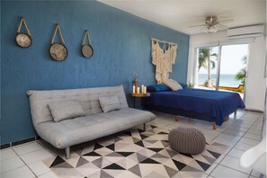 Apartment | In-room safe, individually decorated, iron/ironing board, free WiFi - Peaceful & Confortable Oceanfront Studio (Cancun)