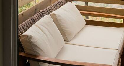 La terraza en Tiny Bluff