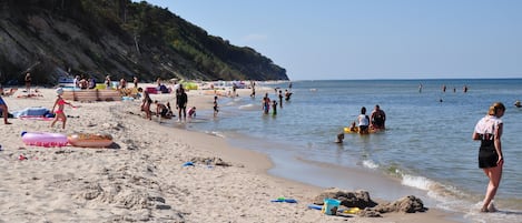 Vlak bij het strand