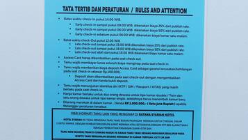 Fasilitas kamar