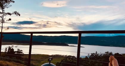 TINY HOUSE IN THE LAKE GUATAVITA, NEAR BOGOTA CITY