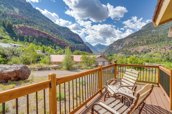 Ouray Vacation Rental | 3BR | 3BA | 2,300 Sq Ft | 1 Step to Access