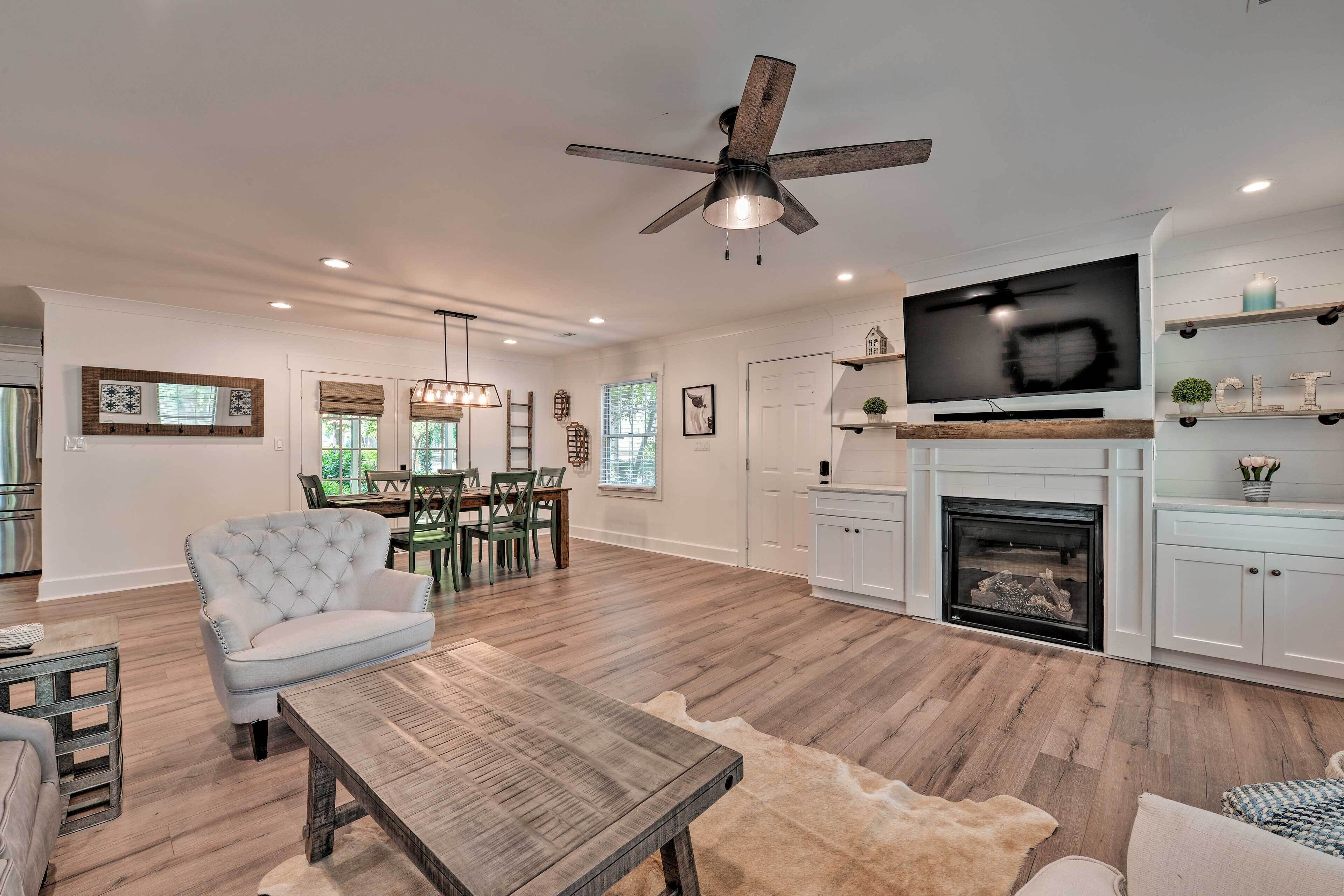 Chic Urban Farmhouse in Historic Dilworth w/ Patio