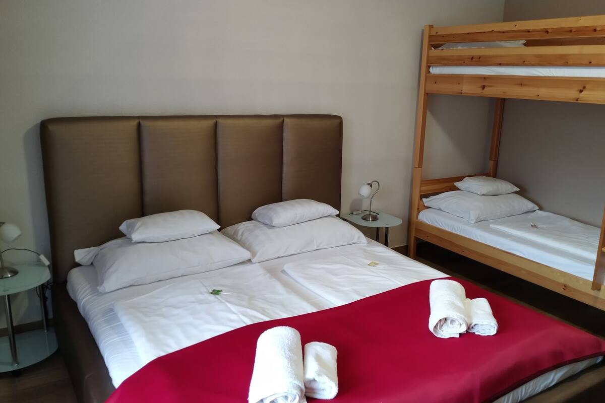 Superior Quadruple Room | Premium bedding, memory-foam beds, in-room safe, desk