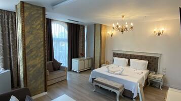 Superior Triple Room, Non Smoking, City View | Frette Italian sheets, premium bedding, memory-foam beds, minibar