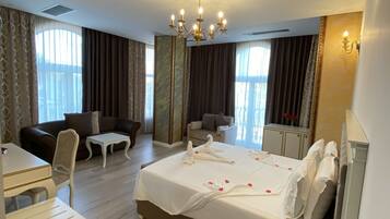 Superior Triple Room, Non Smoking, City View | Frette Italian sheets, premium bedding, memory-foam beds, minibar