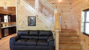 Smart TV, fireplace, video games, foosball