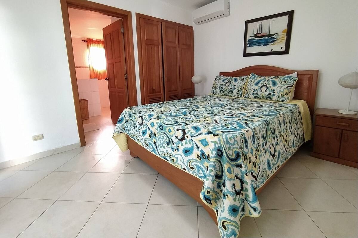 Deluxe Villa, 3 Bedrooms, Garden View, Beachfront | In-room safe, desk, laptop workspace, iron/ironing board