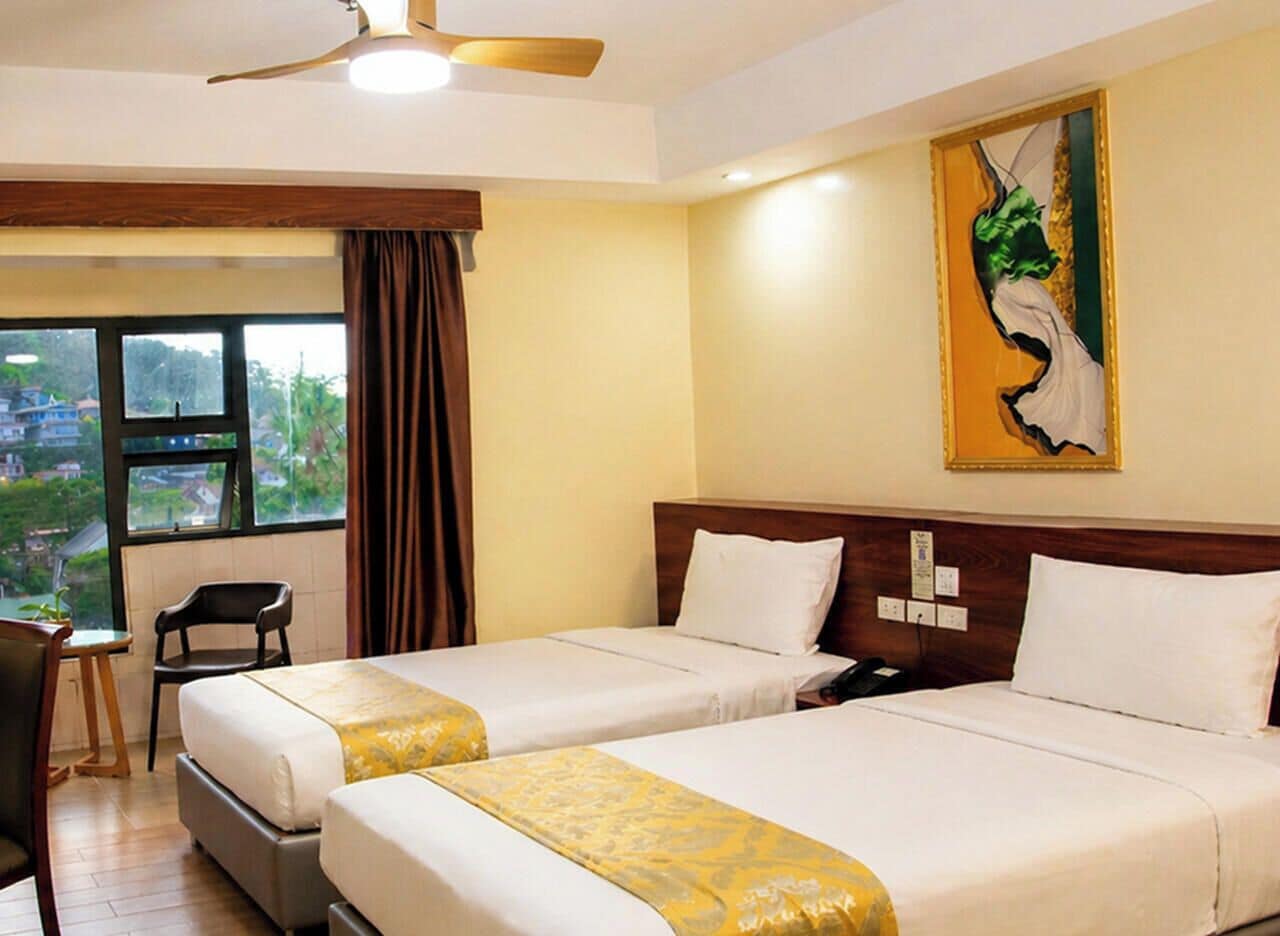 Basic Double or Twin Room, Mountain View | In-room safe, desk, laptop workspace, blackout drapes