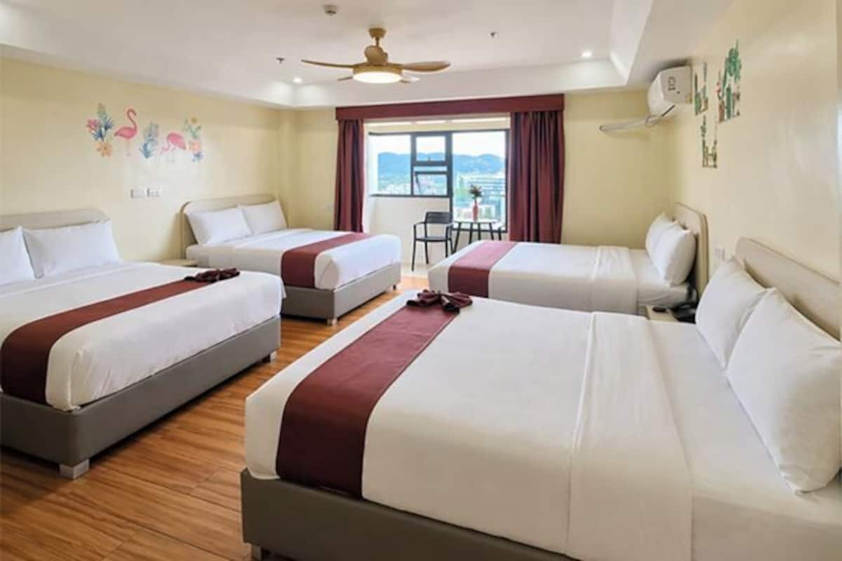 In-room safe, desk, laptop workspace, blackout drapes