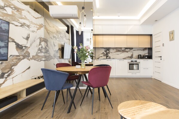 Dining - Luxurious Vilnius City Center Apartment, part of the Hilton Development (Vilnius)