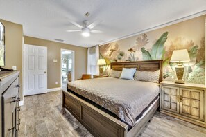 3 habitaciones, tabla de planchar con plancha y cuna de viaje 