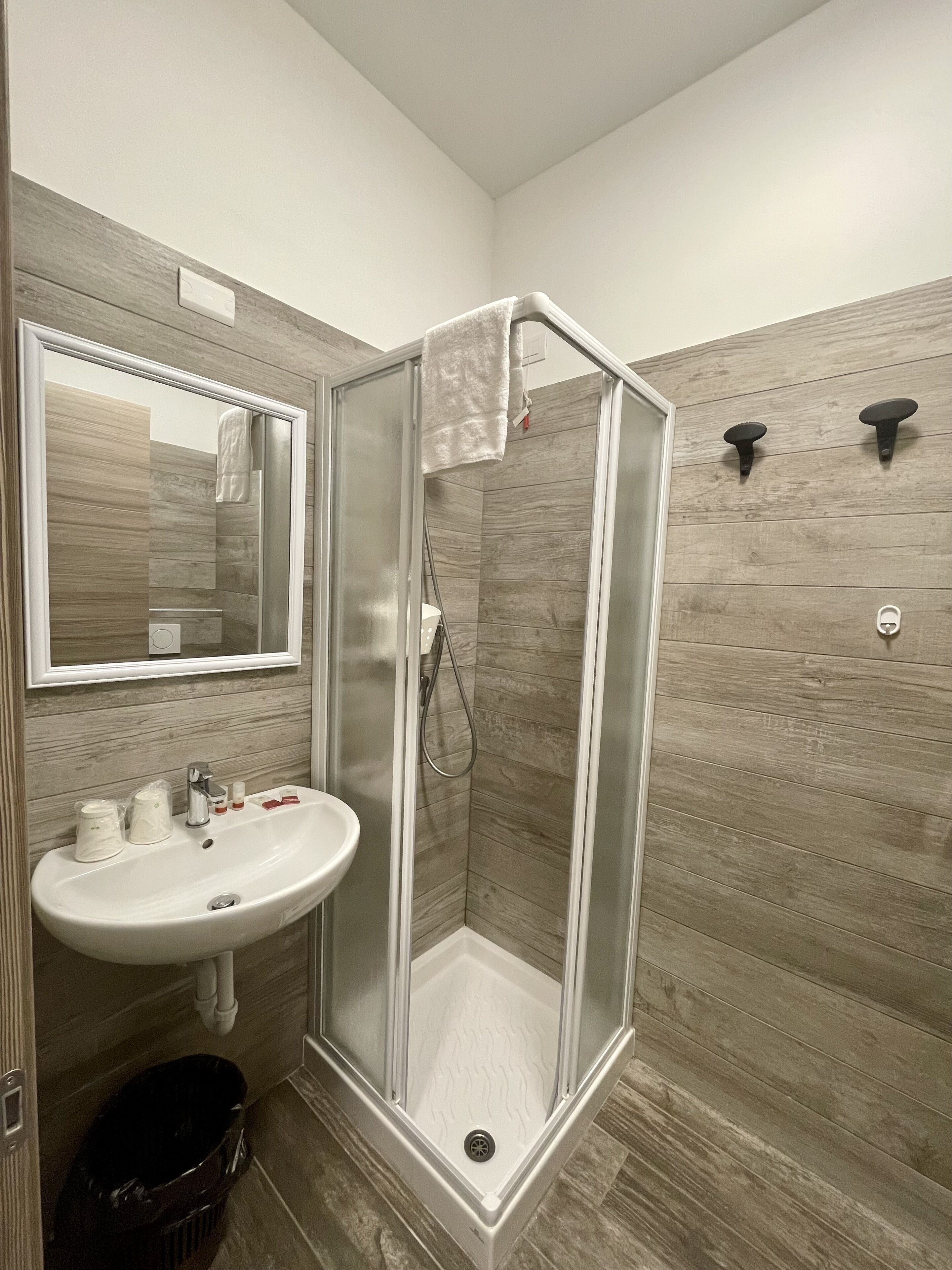 Dusche, Haartrockner, Bidet, Handtücher