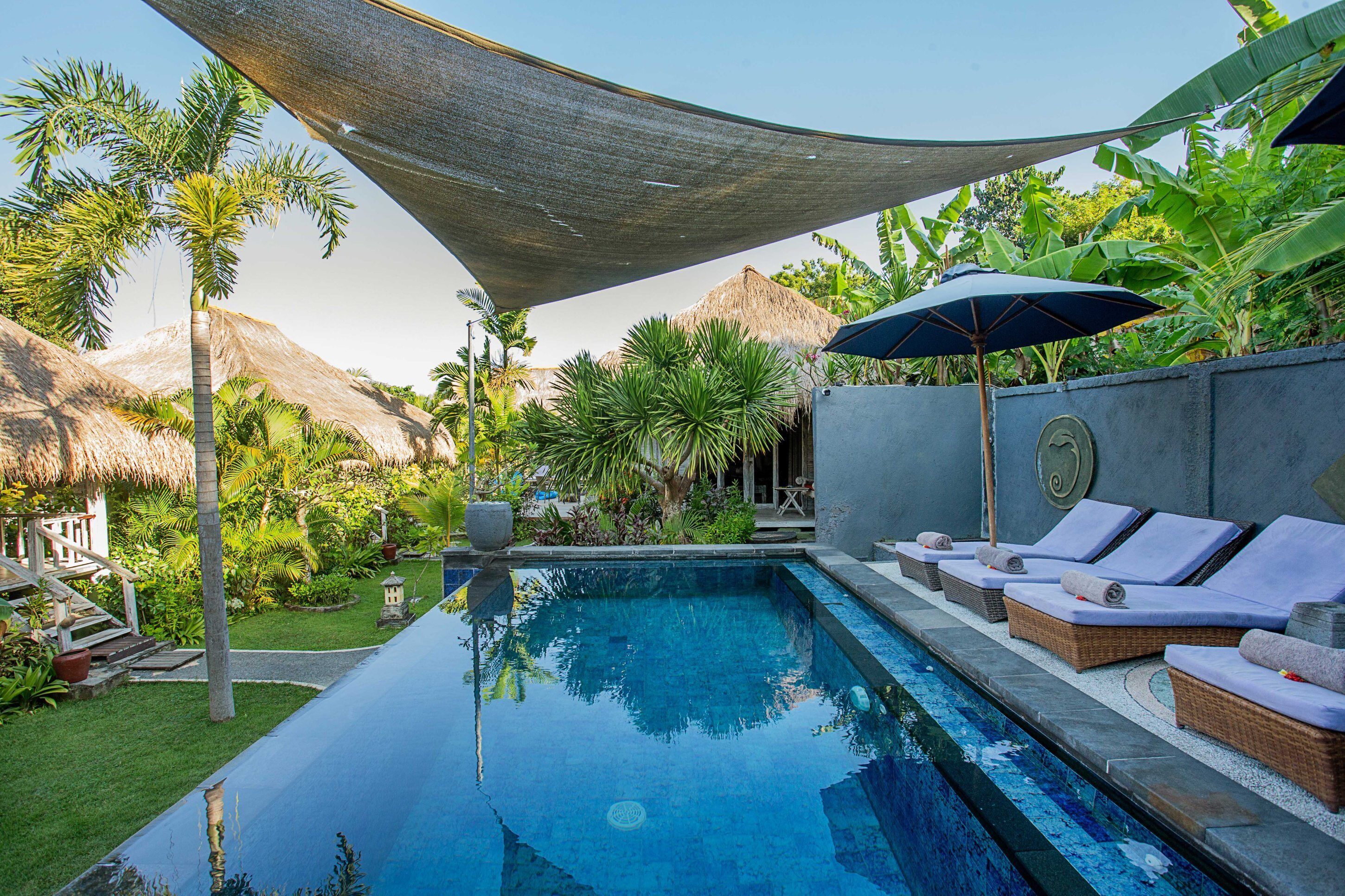 2 piscinas al aire libre, tumbonas