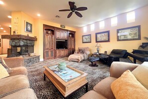 Smart TV, fireplace, offices