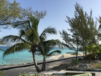 ACOGEDOR JUNTO AL MAR 2 DORMITORIOS / 2 BAÑOS BIMINI COTTAGE-BAY LADO VISTA -suave casa de color verde