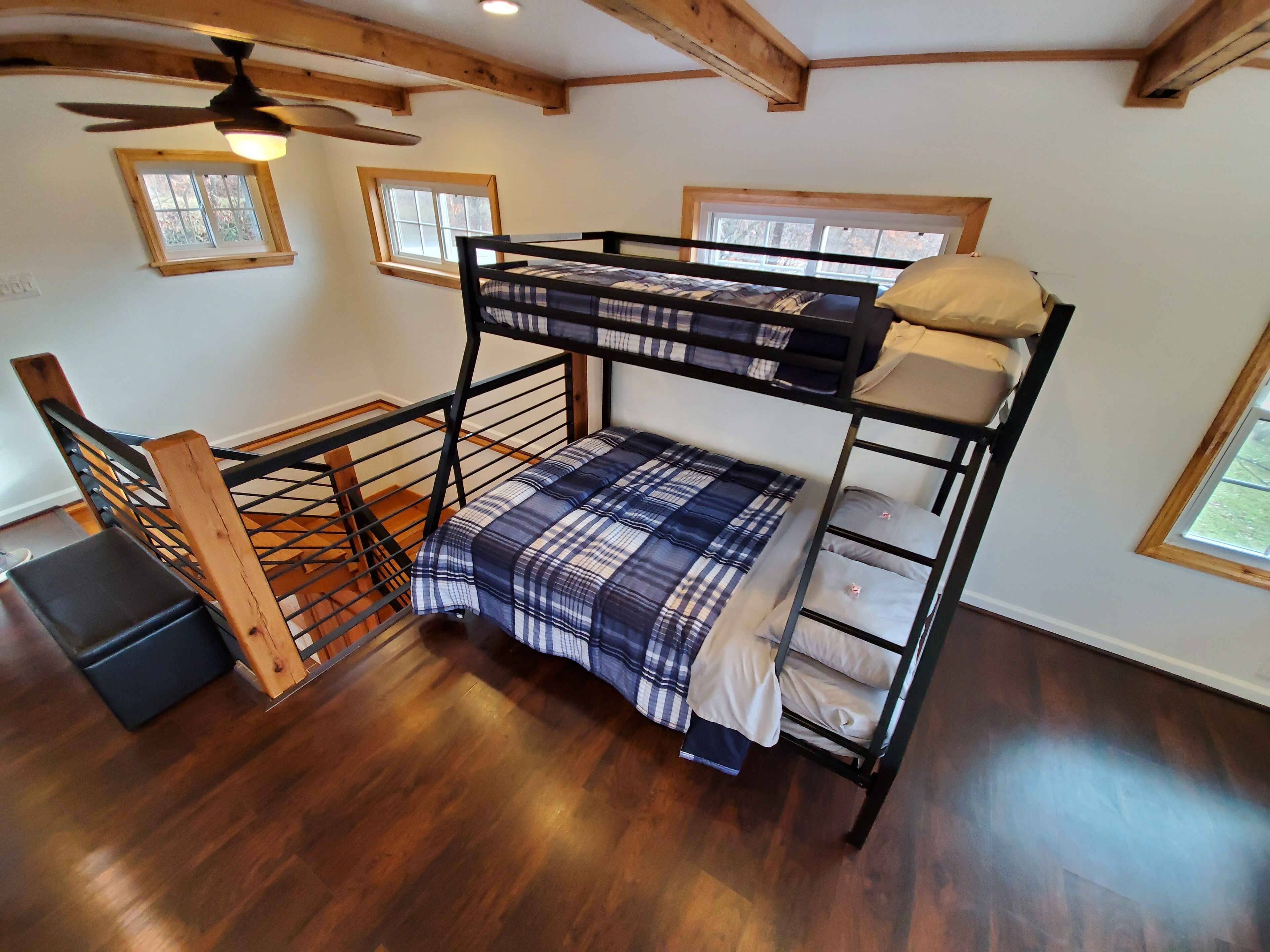 Charming cabin nestled deep in the woods, great for a peaceful getaway