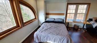 Charming cabin nestled deep in the woods, great for a peaceful getaway