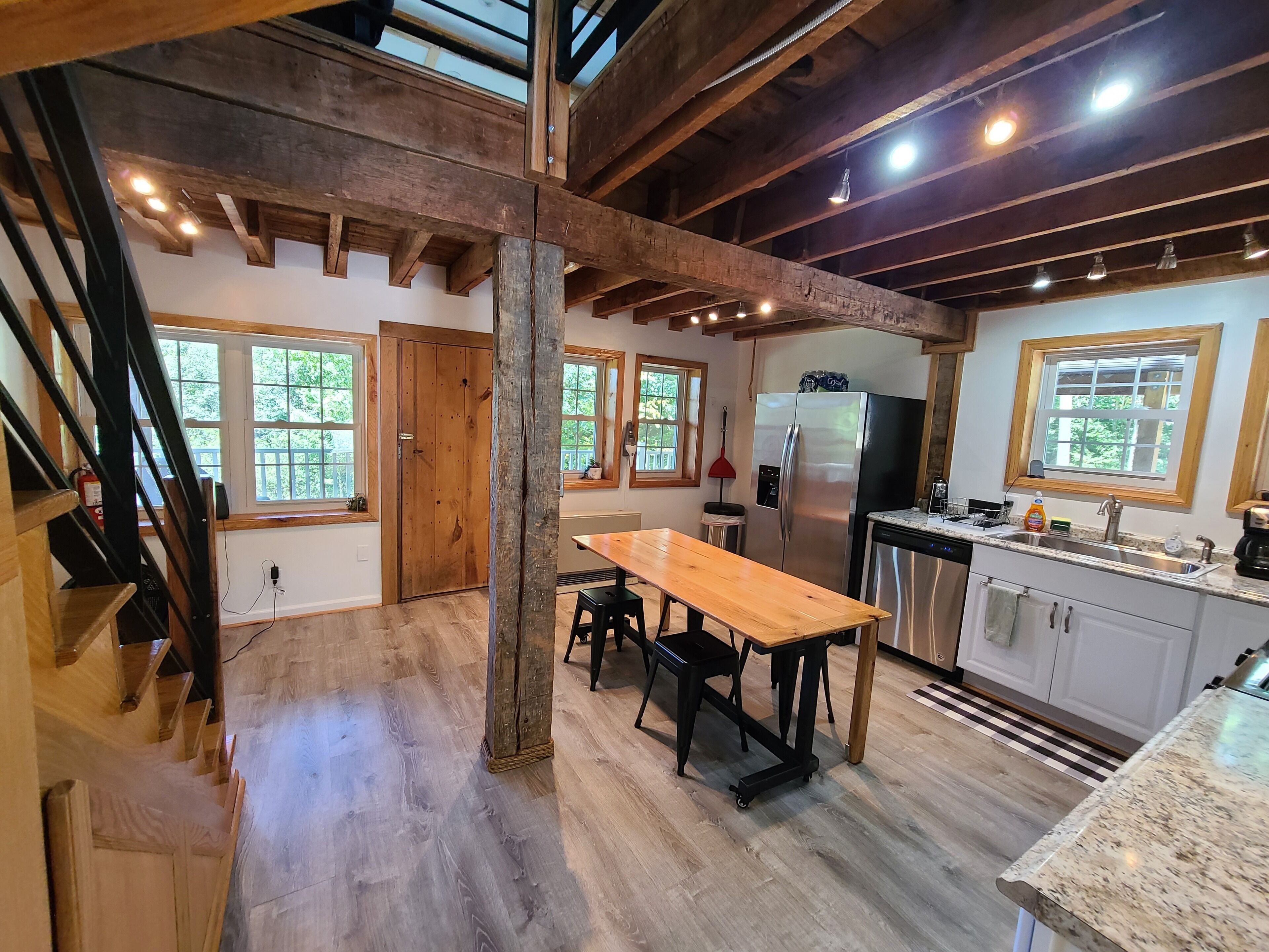 Charming cabin nestled deep in the woods, great for a peaceful getaway