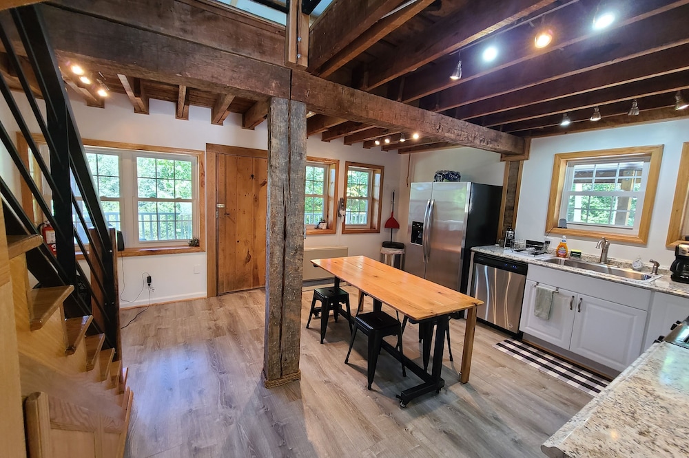 Charming cabin nestled deep in the woods, great for a peaceful getaway
