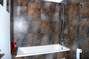 Free toiletries, hair dryer, towels, toilet paper