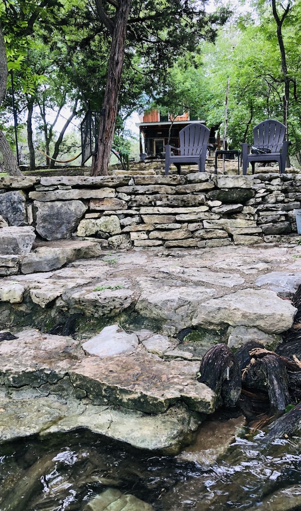 Property grounds - Guest House with semi-private swimming hole on cypress creek (Wimberley)
