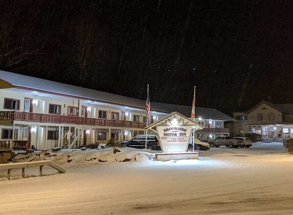 Front of property – evening/night