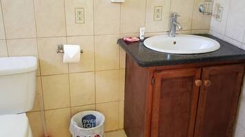 Hair dryer, towels