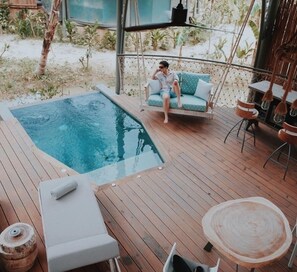 Indoor pool, a heated pool