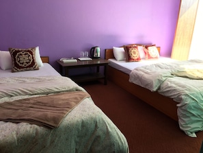 Pillowtop beds, individually furnished, free WiFi, bed sheets