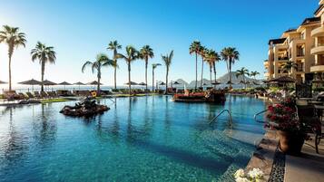 Una piscina riscaldata