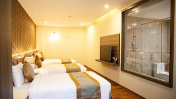 Minibar, in-room safe, desk, blackout curtains