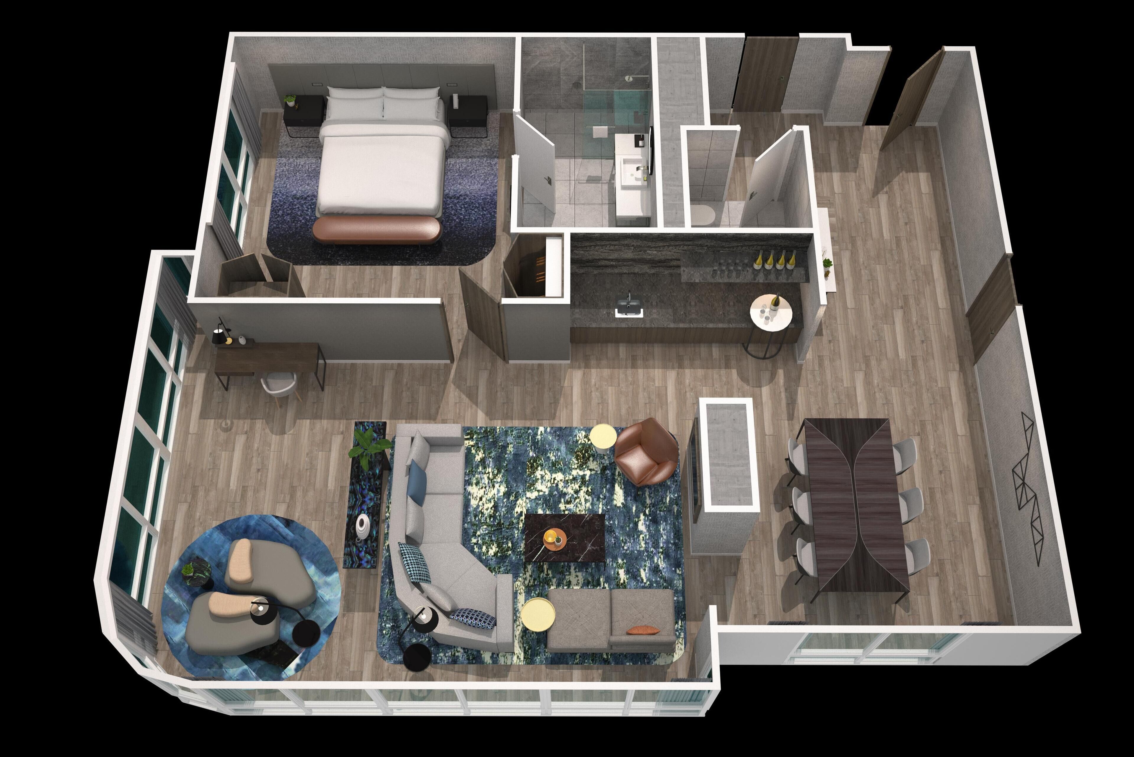 suite, 1 king bed | 1 bedroom, premium bedding, minibar, in-room safe