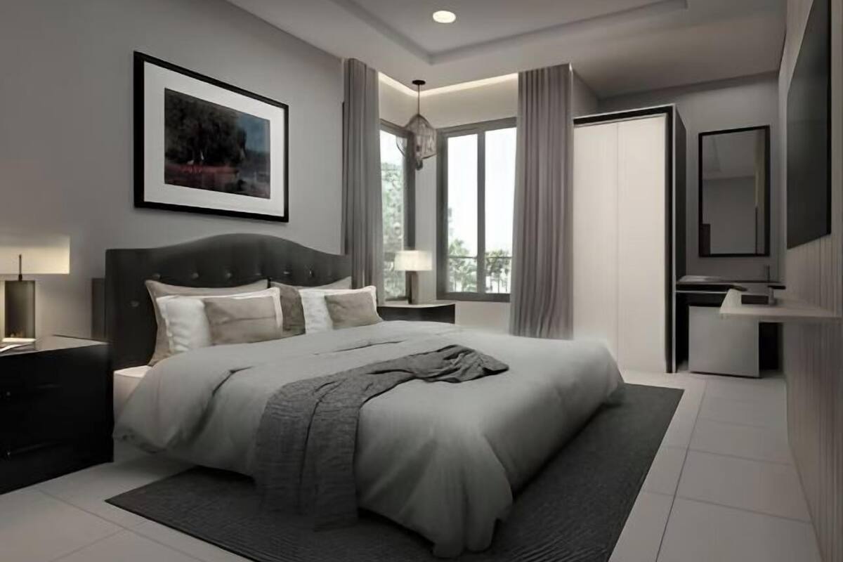 1 bilik tidur, meja, langsir/tirai gelap terus, Wi-fi percuma