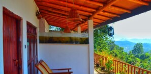 Family Double or Twin Room, Mountain View | Living area | LED TV, fireplace - Rainbow Sky Cottage Ella (Ella)