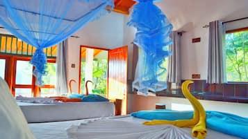 Villa Deluxe, 2 chambres, vue montagne | Literie de qualité supérieure, coffres-forts dans les chambres