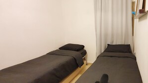 Iron/ironing board, cribs (free), WiFi (free), bed sheets