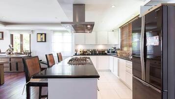 Fridge, oven, stovetop