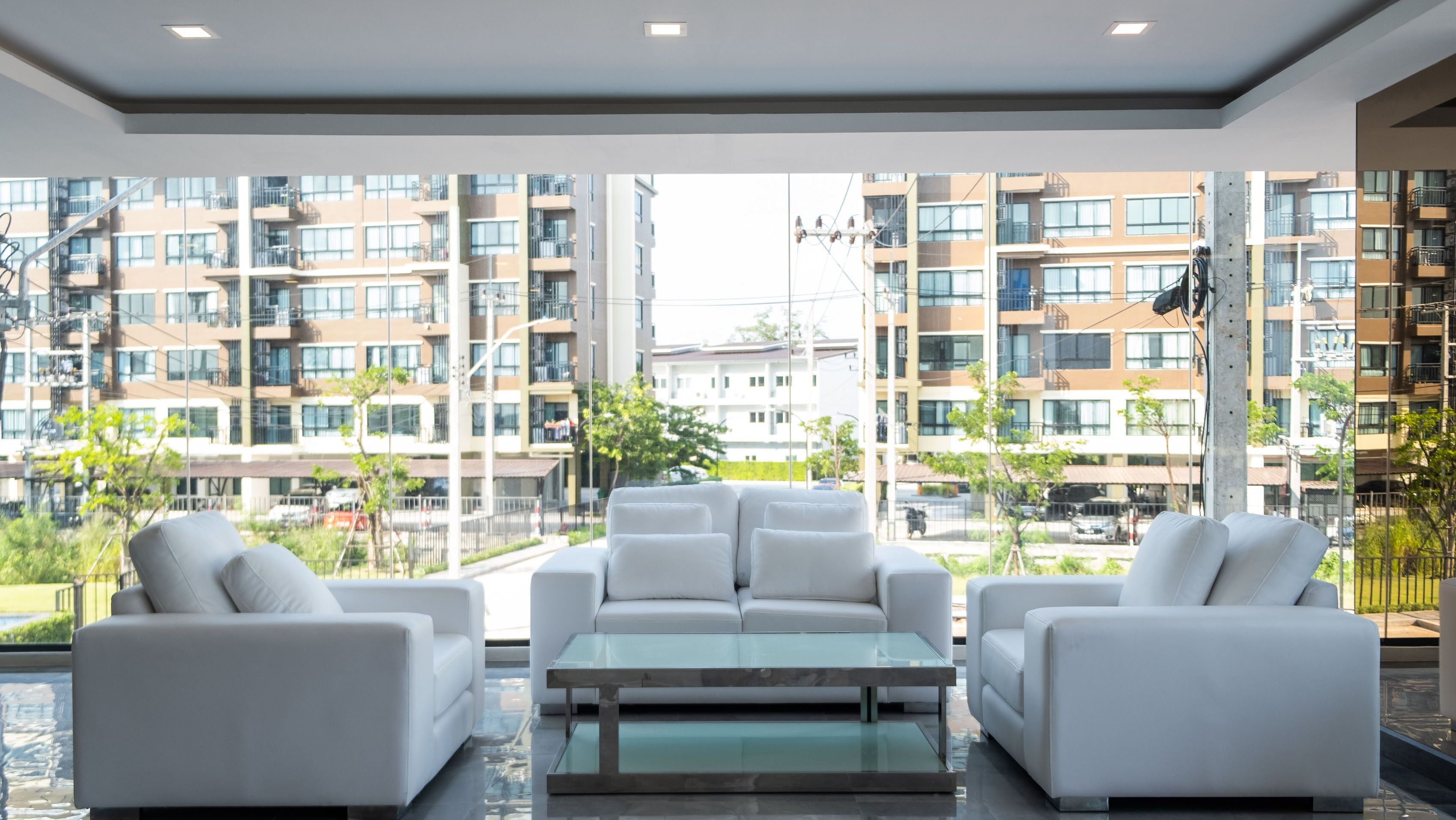 Sitteområde i lobbyen