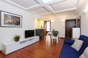 Apartment, 1 Schlafzimmer | Wohnbereich | LCD-Fernseher