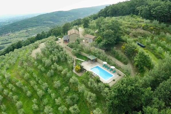 Aerial view - Ca Di Vestro (Loro Ciuffenna)