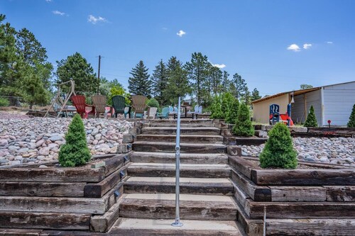 Garden-level Perfect Hot tub Fire Pit & More!