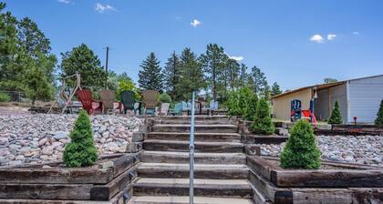 Garden-level Perfect Hot tub Fire Pit & More!