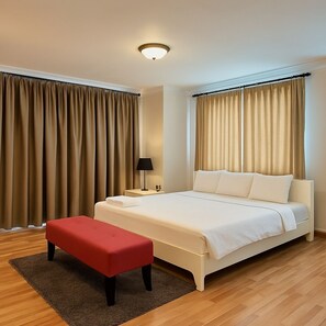 Quarto exclusivo | 1 quarto, frigobar, cofres nos quartos, individualmente decorados