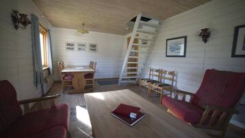 Cabane, salle de bains privée (2) | Coin séjour