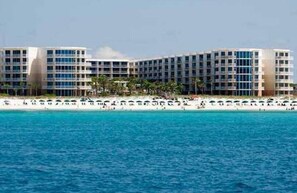 On the beach, sun-loungers - Waterscape 4th Flr  B side with Courtyard views - on the beach - (Ft Walton Beach)